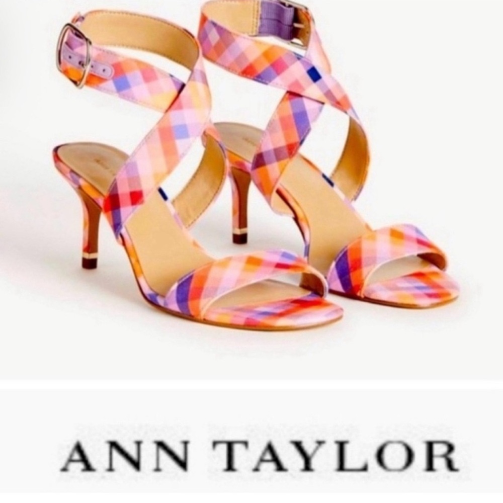 Ann Taylor Letha Gingham Plaid
Wrapped Heels
